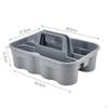 Cleaning Product Organizer Storage Tray with Handle Grey Basket 38.5x27.5x11.5cm for