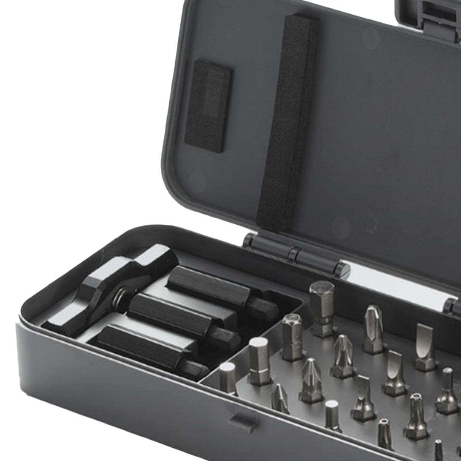 

24 in 1 Ratchet Screwdriver Set Alloy Steel DIY Multi Bit Magnetic Drive Set with T Handle Carry Case for Furniture Electronic Repair