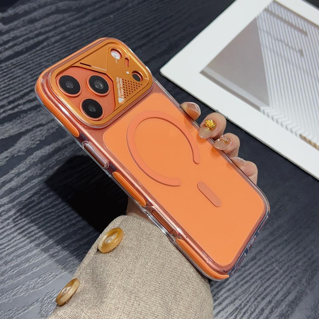 Premium iPhone 17 Pro Max Hülle: Zweifarbiges Eiskristall-Design mit Magnetischer Saugung und Vollständigem Fallschutz