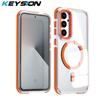 KEYSION HD Transparent Magnetic Case for MagSafe for Samsung A56 5G A36 A26 5G Clear Shockproof Phone Cover for Galaxy A16 4G 5G
