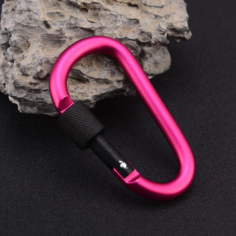 HengTravler D-Shape Locking Carabiner Backpack Clip