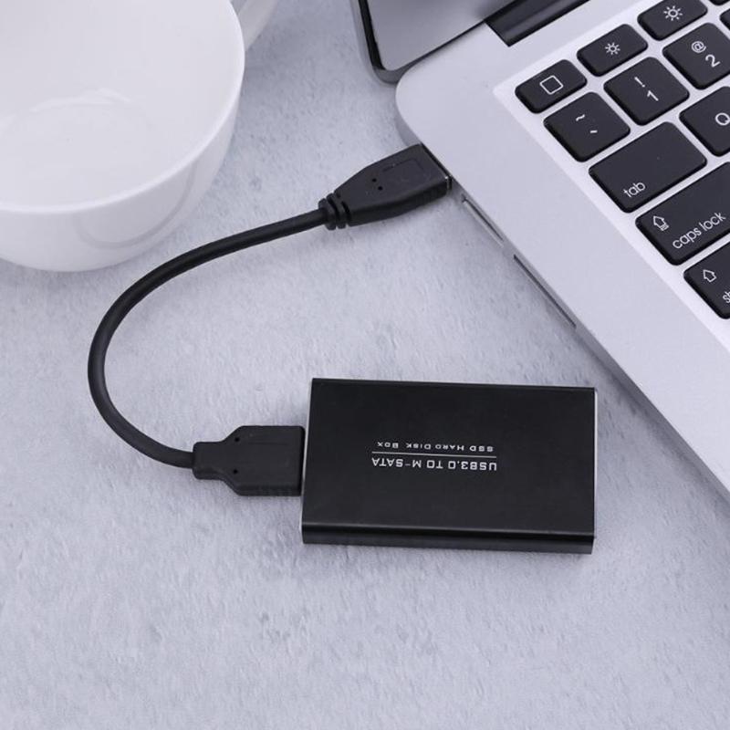 USB3.0 mSATA Drive Enclosure Tool Less External Hard Disk Drive Case For 22x30MM 22x42MM Drive Housing Case