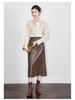 Tencel Wool Rabbit Ear Collar Lace-up Long Sleeve Women's Shirt for Autumn/Winter