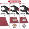 Heavy Duty Snap Fastener Tool Adjustable Snap Button Kit with 3 Dies, for Boat Cover Leather Fabric Cloths DIY