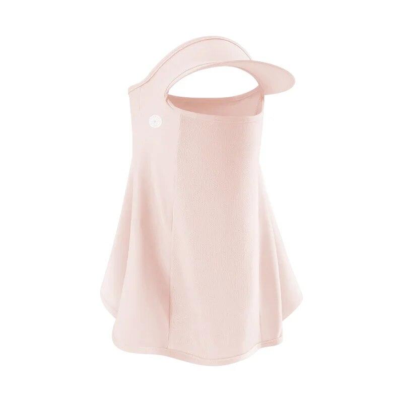 Outdoor Sports Sunscreen Mask Hat Anti-UV Sun Face Cover Sun Cap For Men Women Ice Silk Mask Neck Wrap Cover Breathable Summer Bike Cycling Face Mask