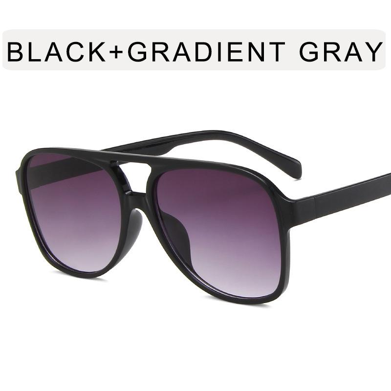 Vintage Oversized Sunglasses Women Retro Brand Big Frame Sun Glasses Female Black Yellow Ins Style Square Glasses Oculos De Sol