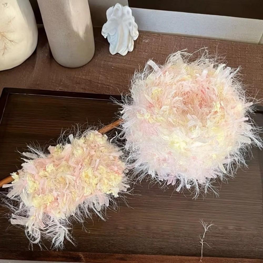 100g Blended Yarn Mixed Woven Thread New Flowers Fancy Yarn  Handbag Crafts