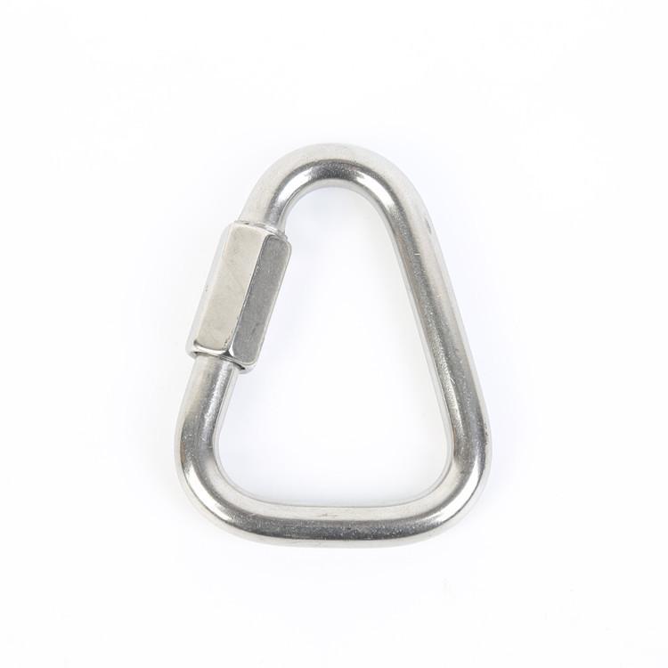 304 Stainless Steel Triangle Quick Link Carabiner Lock