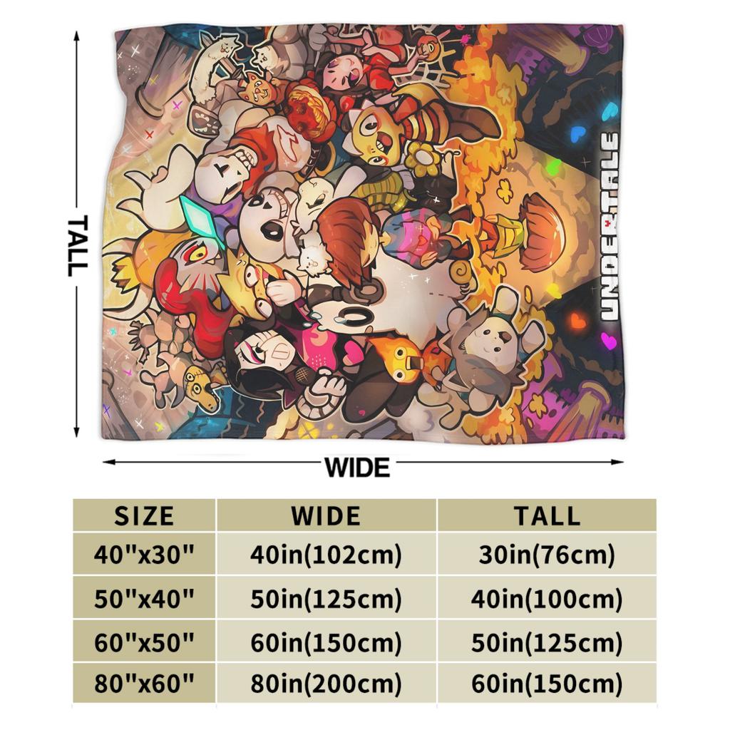 Undertale Blanket Coral Fleece Plush Summer  Multi-function Soft Throw Blanket for Bed Outdoor Plush Thin Quilt
