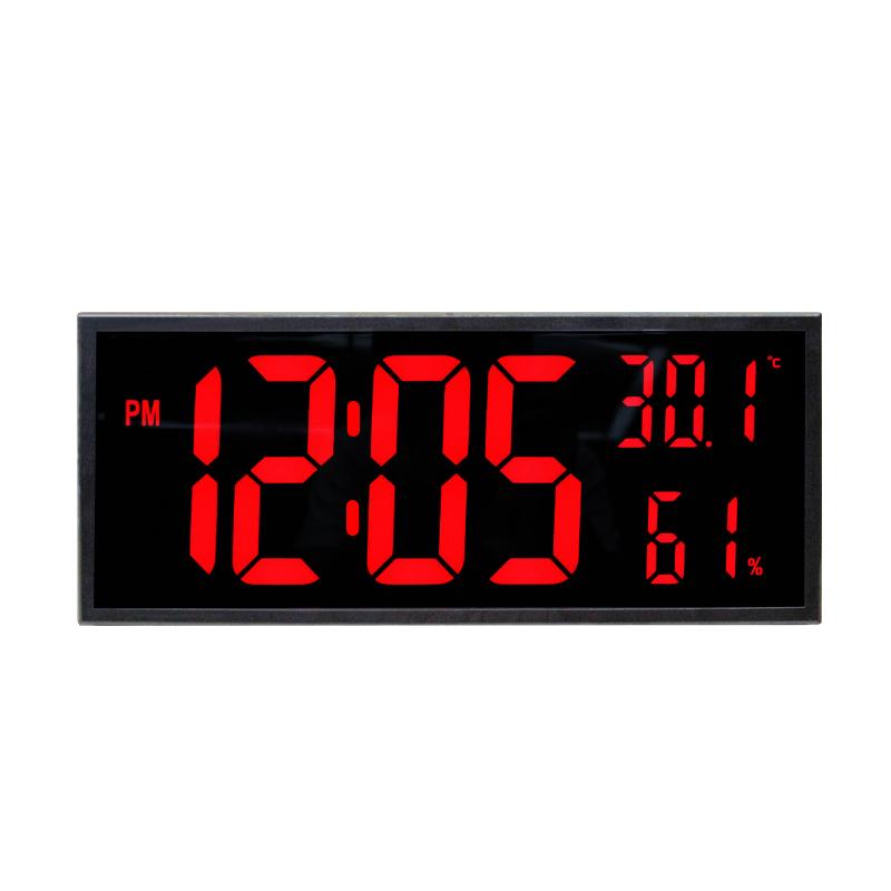 CHEETIE CP200 Automatic Brightness Clock Display Time Date Year Alarm Wall Clock With Temperature Humidity Display
