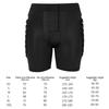 Unisex 3D Hüftschutz Gepolsterte Shorts Anti-Rutsch 0,6 Zoll Dicke Skifahren Hüftschutz-Shorts Atmungsaktiv Sturzfestigkeit Schutzausrüstung