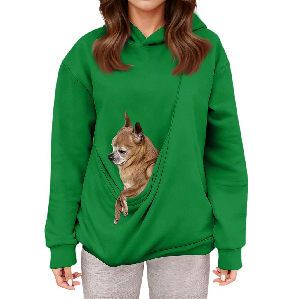 Women's Fashion Daily  Casual  Hoodie Long Sleeve Top