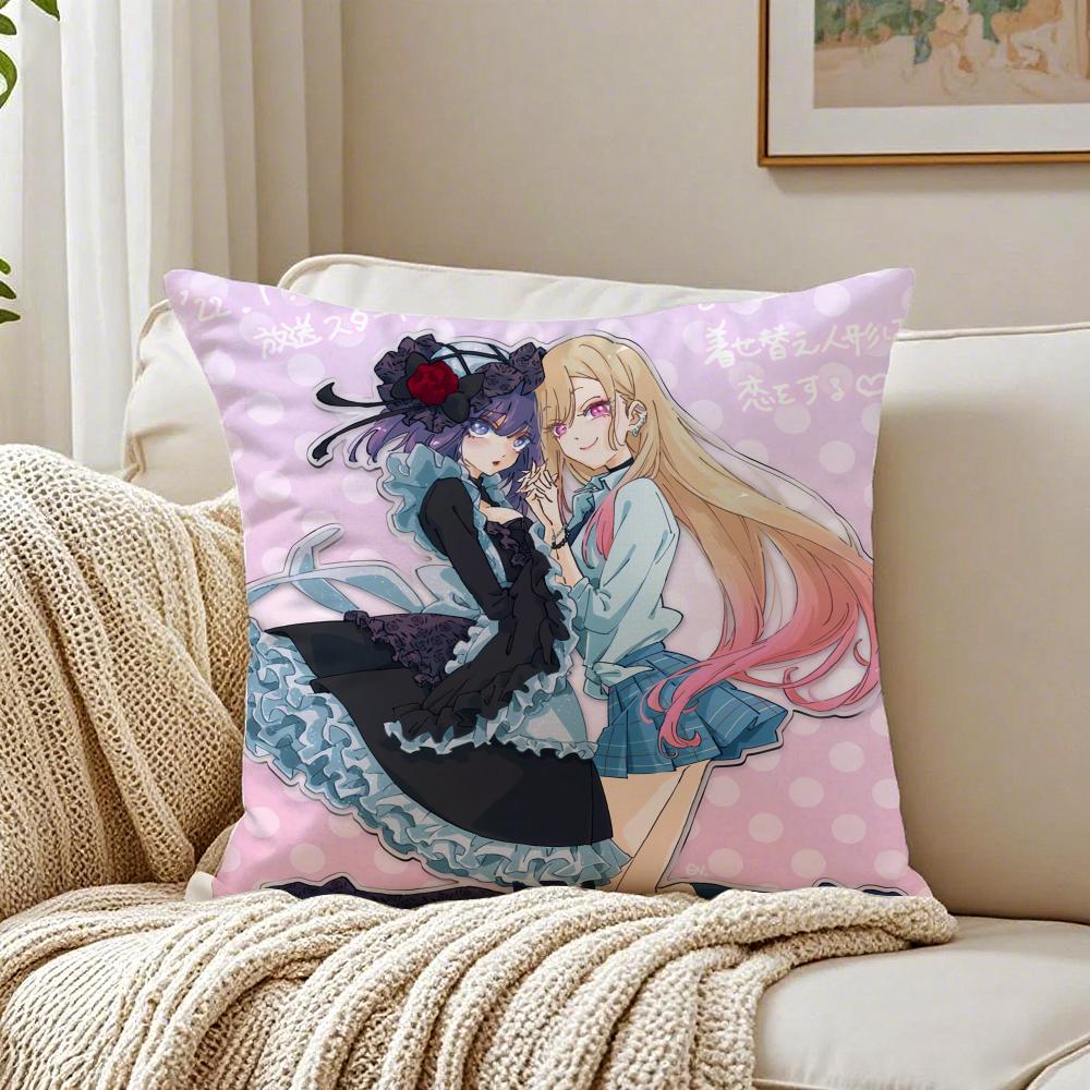 Romantic Japanese Anime MMy Dress Up Darling Cushion Cover Pillowcase Antidustmite living Room Sofa Decor Cushion Room