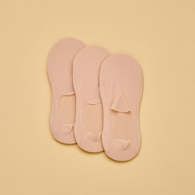3-Pair Set of Foot Covering Stockings and Slippers (Skin)_DY0523051