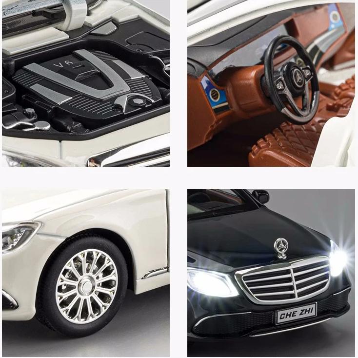 1/24 Scale Mercedes Benz E300l E-class Alloy Model Car Diecast Metal Collection Vehicle Toy Model Sound & Light Children Toy Car Gifts