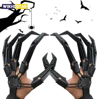 Halloween kloubové prsty Strašidelné falešné prsty Kostlivec Ruka Cosplay prstová rukavice Realistická hrůza Ghost Claw Prop Party Dekor