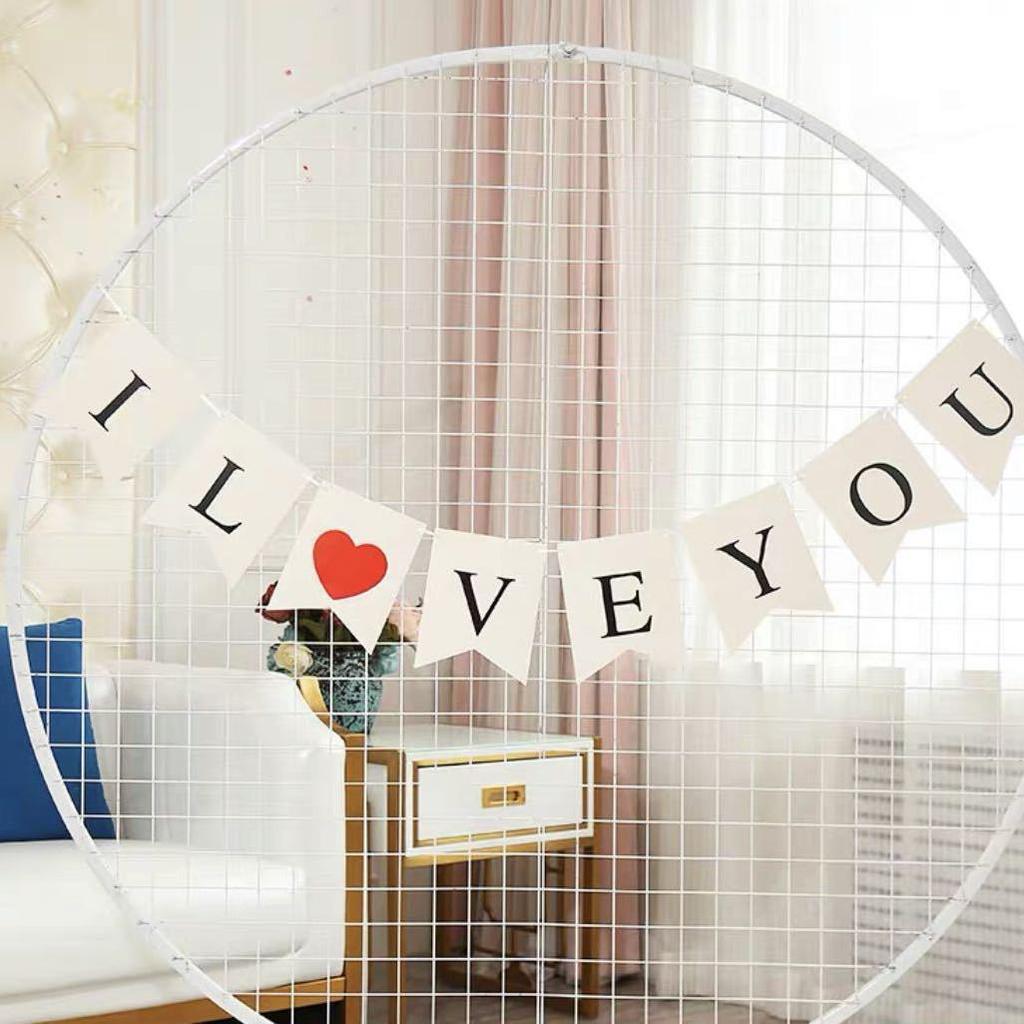 Happy Birthday Fishtail Flag Banner with Hot Stamping for Party Decoration