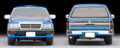 TOMYTEC Tomica Limited Vintage Neo 1/64 Scale LV-N244a Nissan Gloria Wagon V20E GL Custom Blue/Wood Grain Finished Model