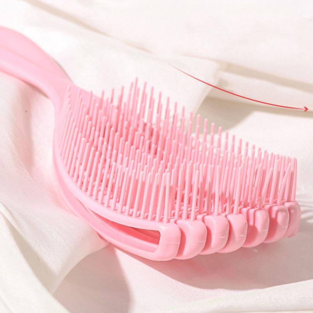 Hollow Hollowing Out  Massage Comb Anti-static Hair Brush Portable Scalp Massage Comb  Nylon Salon