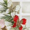 New Simulated Butterfly Decoration Gold Diamond Clip Butterfly Decoration Accessories Christmas Decoration Pendant Butterfly Decoration