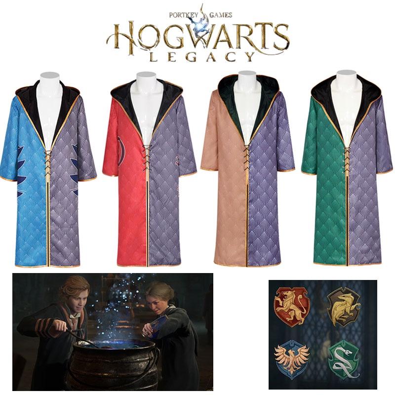 Hogwarts Legacy Cloak Cosplay Costume For Gryffindor Hufflepuff Slytherin And Ravenclaw Fans