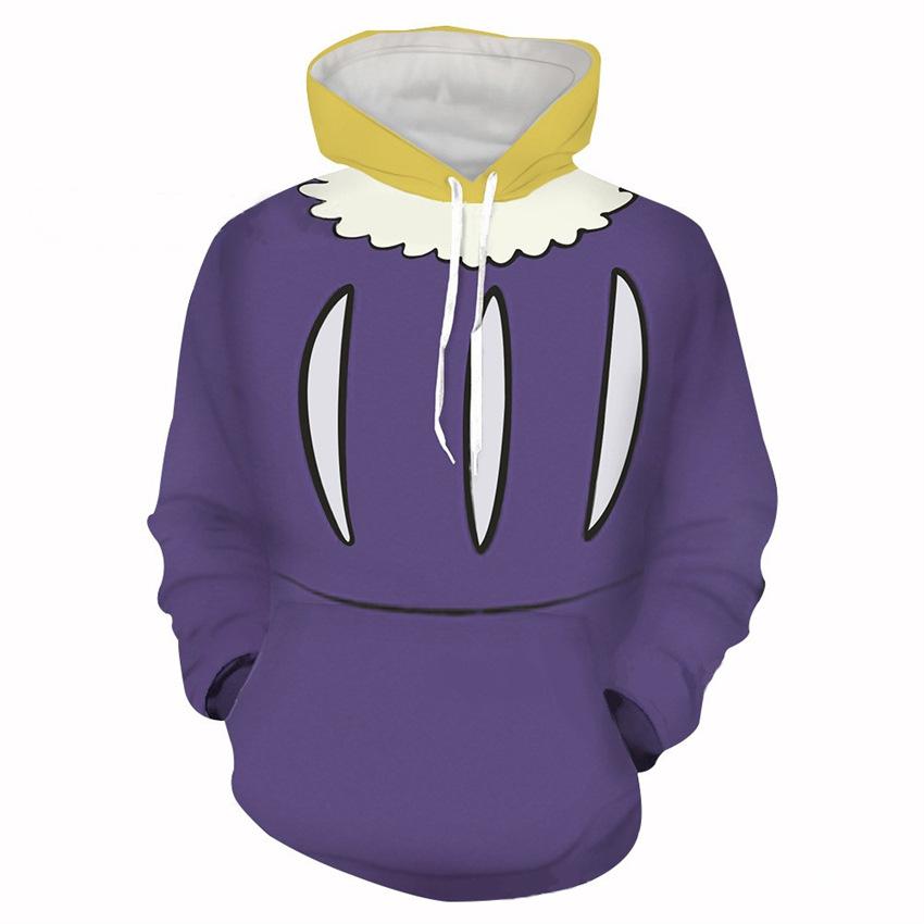 

Мужской пуловер с капюшоном, модный свободный повседневный свитшот с принтом в виде аниме, модная толстовка 6XL