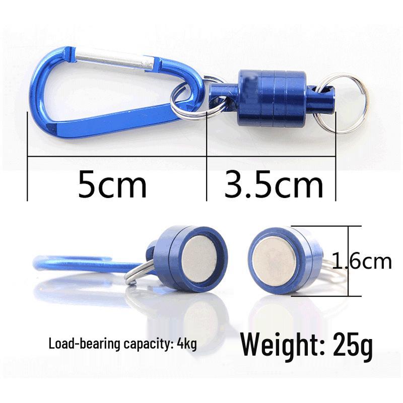 Strong Magnetic Climbing Buckle: Portable Anti-Lost Rope for Outdoor Fishing & Wireless Use