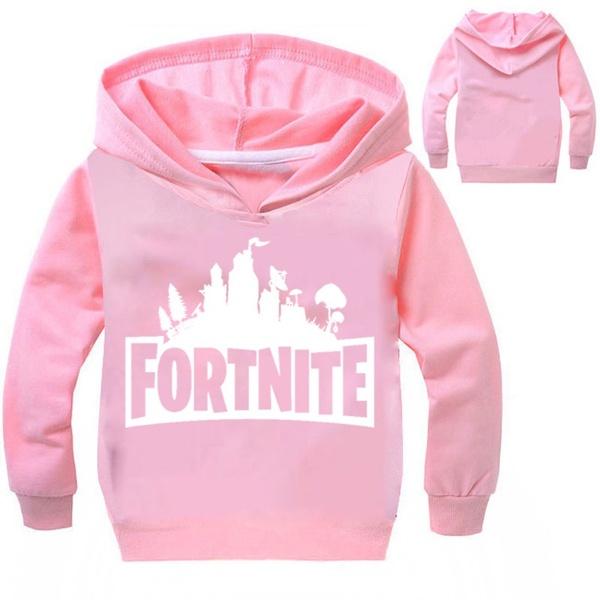 Kids Sleeve Long Hoodie Coat Boys Girls Game Fortnite Printed Sweater Hooded