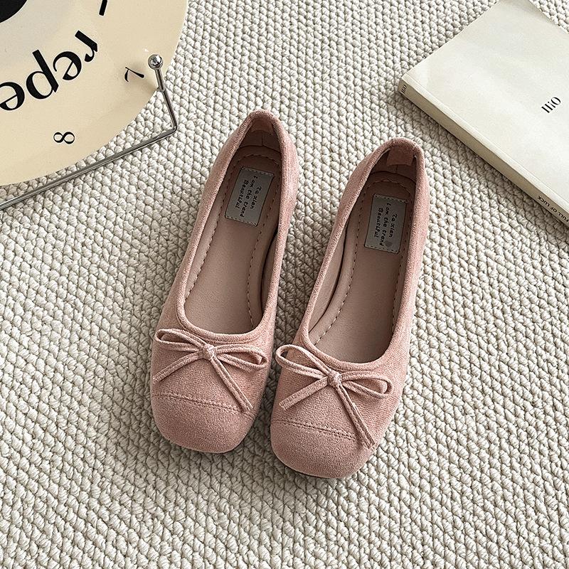 French retro silver soft-soled single shoes women's shoes summer ladyshoes evening bow flats casual light-mouth shoes
