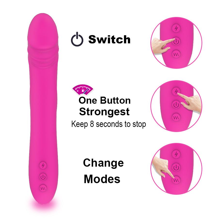 Dildo Vibrator 10 Geschwindigkeiten Frau Masturbator G Spot Erwachsene Sex Spielzeug Anal Plug Silikon USB Aufladen
