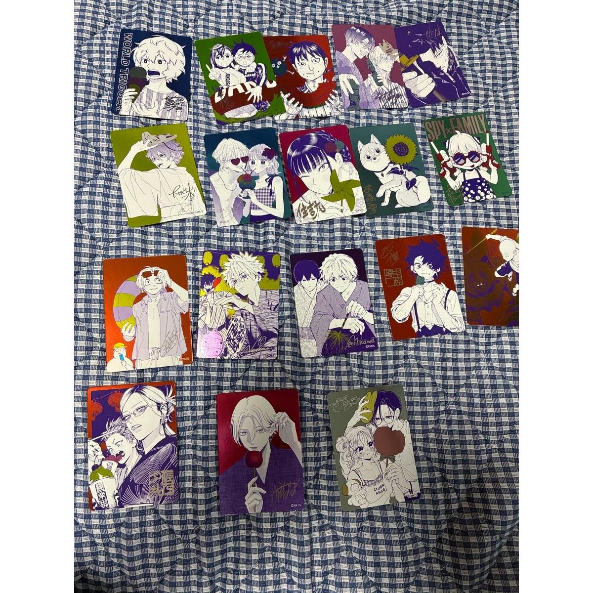 Used Shueisha Natsukomi bonus mini colored paper set of 18 pieces sold in bulk