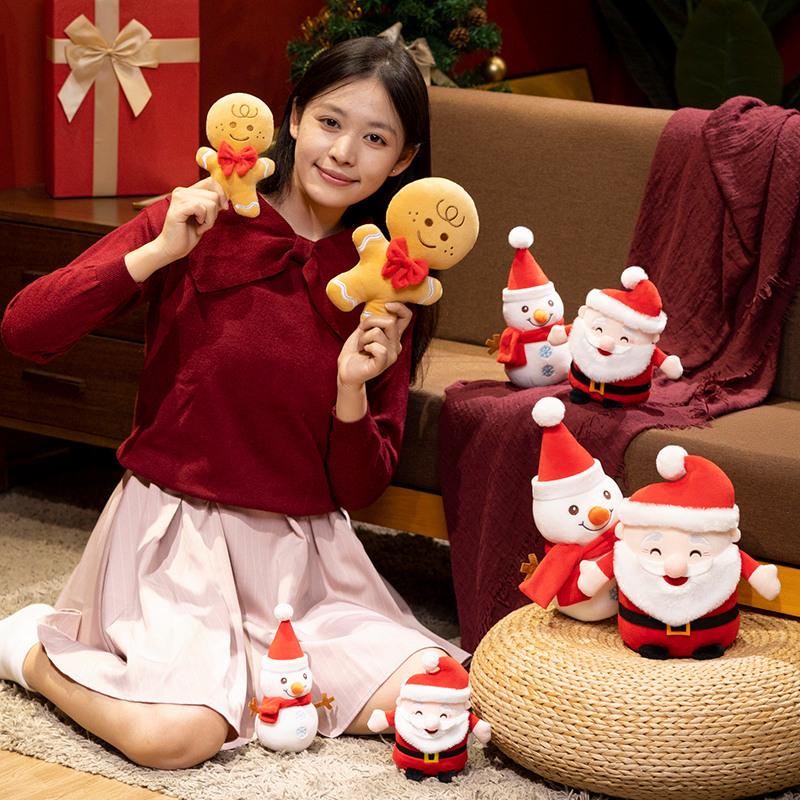 NOU Moș Crăciun om de zăpadă elan bunica jucării de pluș de înaltă calitate decor de Crăciun păpuși umplute moale pluchies cadou