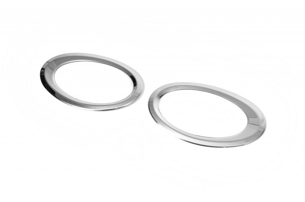 

Накладки на противотуманки (2 шт, нерж) для Ford Connect 2014-2021 гг