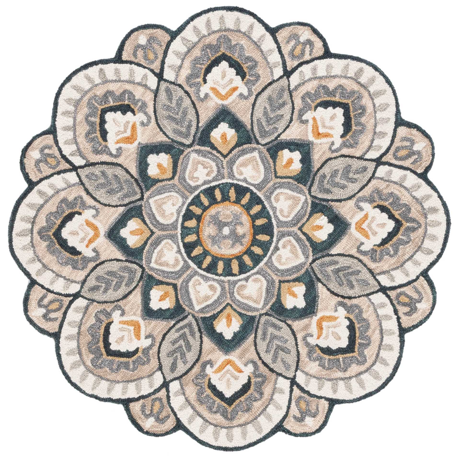 

Круглый ковер в этническом стиле для гостиной, мандала, подвесная корзина, вращающееся кресло, напольный коврик, ковер для спальни, прикроватный ковер diameter 60cm