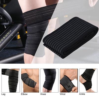 Elastische Kompressions-Kniebandagen für den Sport, Fitness-Druckbänder für das Gewichtheben im Fitnessstudio, Kniebeugen, Beinkompressionstrainingsbandagen