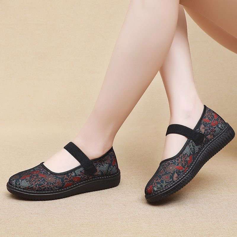 Old North Cloth Shoes Women's Spring and Autumn New Elderly Soft-soled Grandma Shoes Comfortable Flat-soled Old Lady Lightweight Cloth Shoes