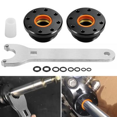 Hydraulic Steering Cylinder Front Seal Kit Replacement Including Pin Wrench for SeaStar HC5340 HC5341 HC5358 HC5365 HC5375