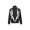 Unisex Color Block Retro Casual Sports Jacket Black 25SRE103UGH0
