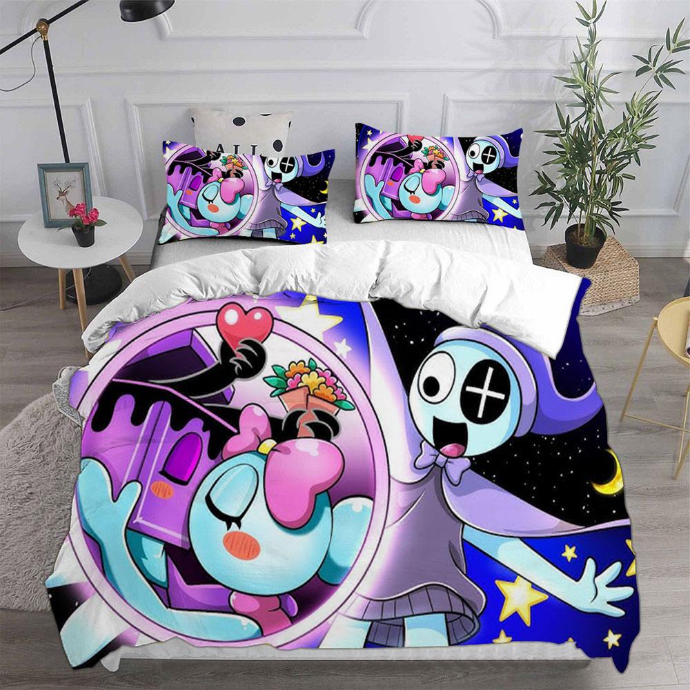 Dandy's World Bedding Set Game 3D Printed Duvet Cover Set With Pillowcases Boy Girl Teens Kids Birthday Gift Soft Bedclothes