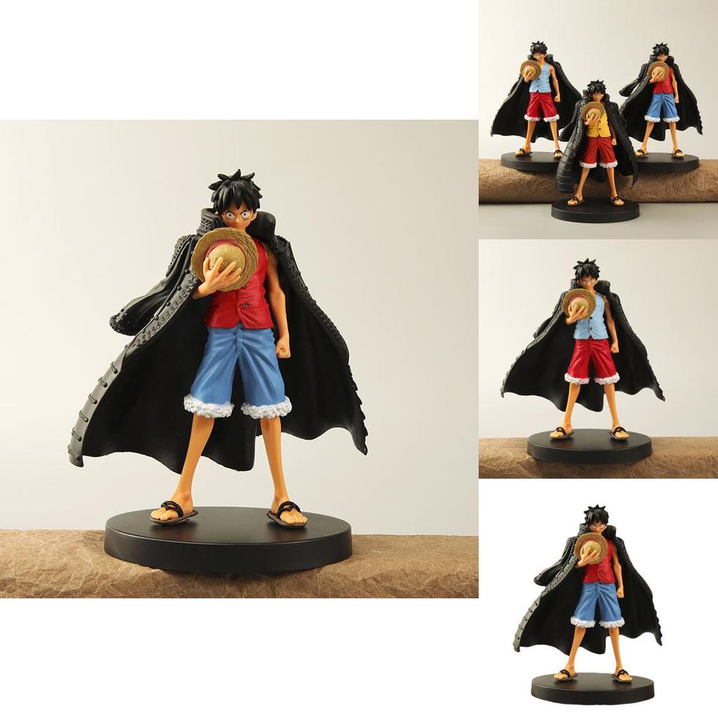 One Piece Luffy Pvc Figurine With Cloak Anime Gift For Collectors