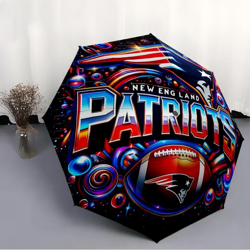 Printed Patriot Logo Folding Umbrella,Outdoor,Leisure,And Travel Umbrella,Durable Umbrella Fabric,Birthday And Holiday Gift