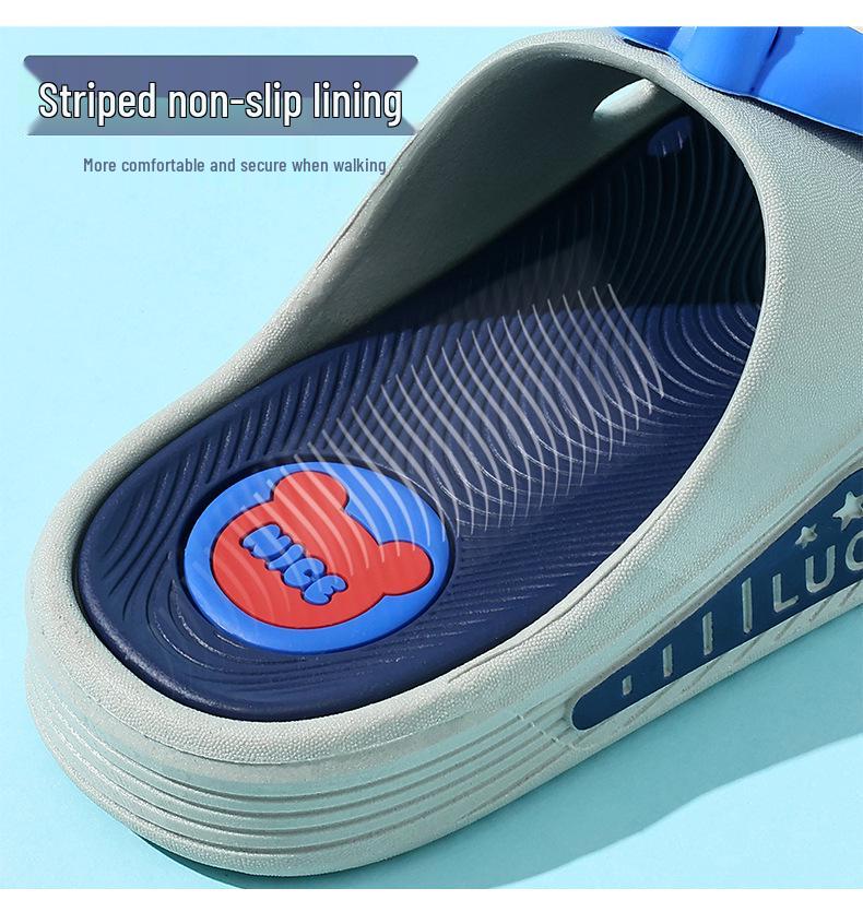 Cartoon Non-slip Soft Sole Slippers for Kids and Adults - Summer Home & Bath Shoes