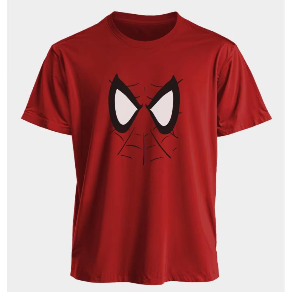 

Marvel Mens and Womens Tshirts SpiderMan Summer Americanstyle Spring and Autumn Loose Oversized Sporty Casual Shortsleeved L