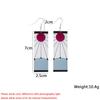 Gray Color Vintage Dangle Earrings for Women Gradient Resin Acrylic Statement Drop Earrings European&American Ear Accessories
