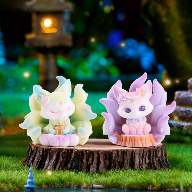 Poetry And Painting Nine-Tailed Fox Blind Box Cute Fox Ancient Poetry And Painting Style Peripheral Desktop Decoration