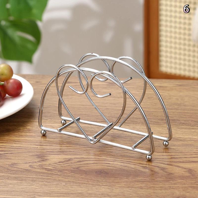 Elegant Metal Iron Napkin Holder Paper Drawer Storage Bracket Organizer For Kitchen Home Restaurant Tabletop Accessory