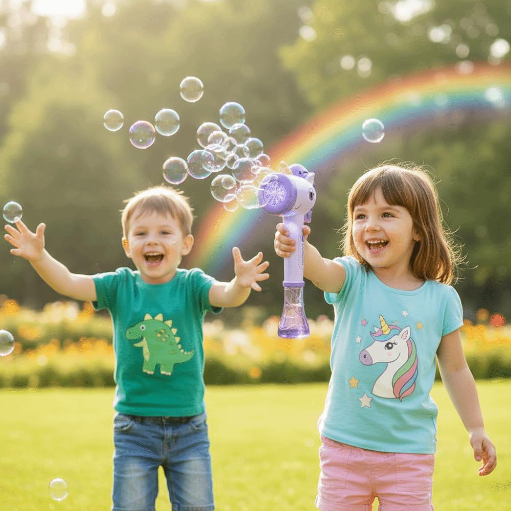 Hand-Held Design Bubble Blower LED Lights Pony  Bubble Blower  Children's Toy