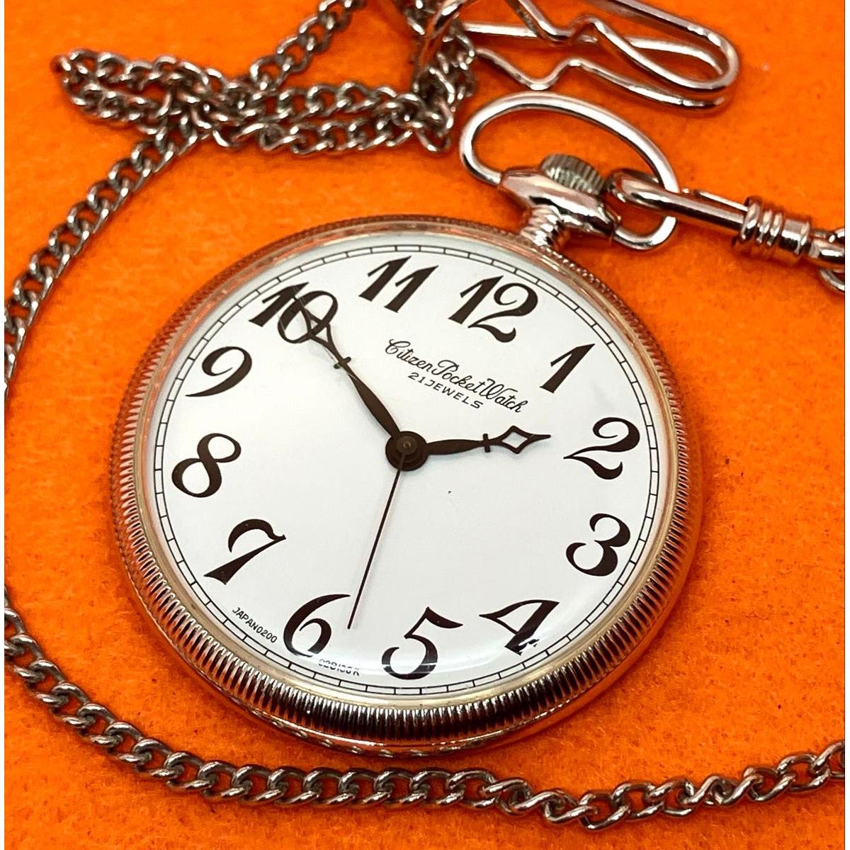 Used Vintage CITIZEN Pocket Watch 21JEWELS Citizen pocket watch manual winding