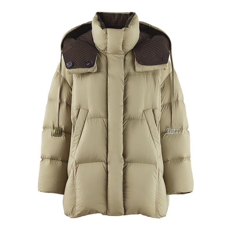 Women's Casual Loose Fit Hooded Down Jacket