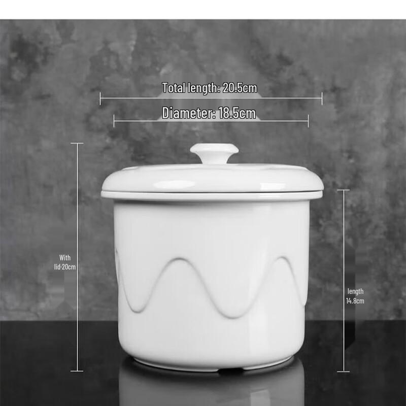 Wutuo Ceramic Double Boiler Stew Pot Liner